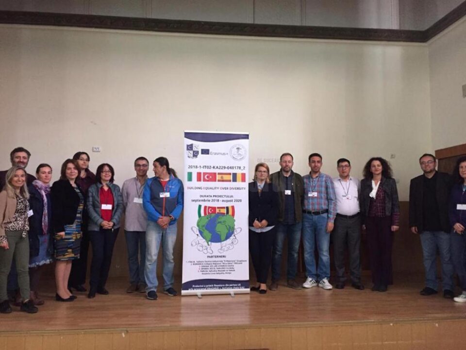 Schimb de experiență între elevi din România, Italia, Spania și Turcia, la Fălticeni