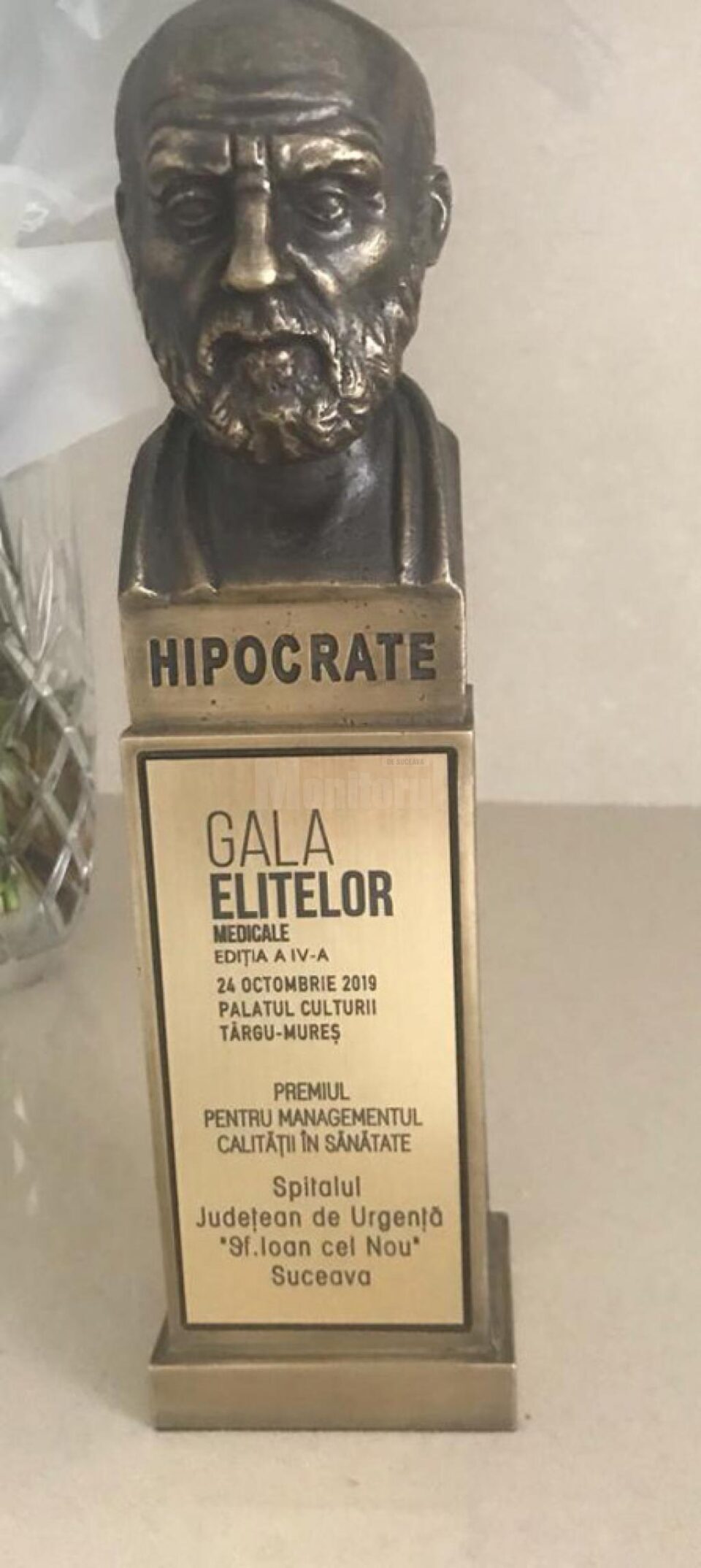„Oscarul Medicinei” pentru management, primit de Spitalul de Urgență Suceava, la Gala Elitelor Medicale „Oscarul Medicinei” pentru management, primit de Spitalul de Urgență Suceava, la Gala Elitelor Medicale