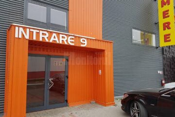 Accesul către magazinul Mere Suceava, în cadrul complexului Egros