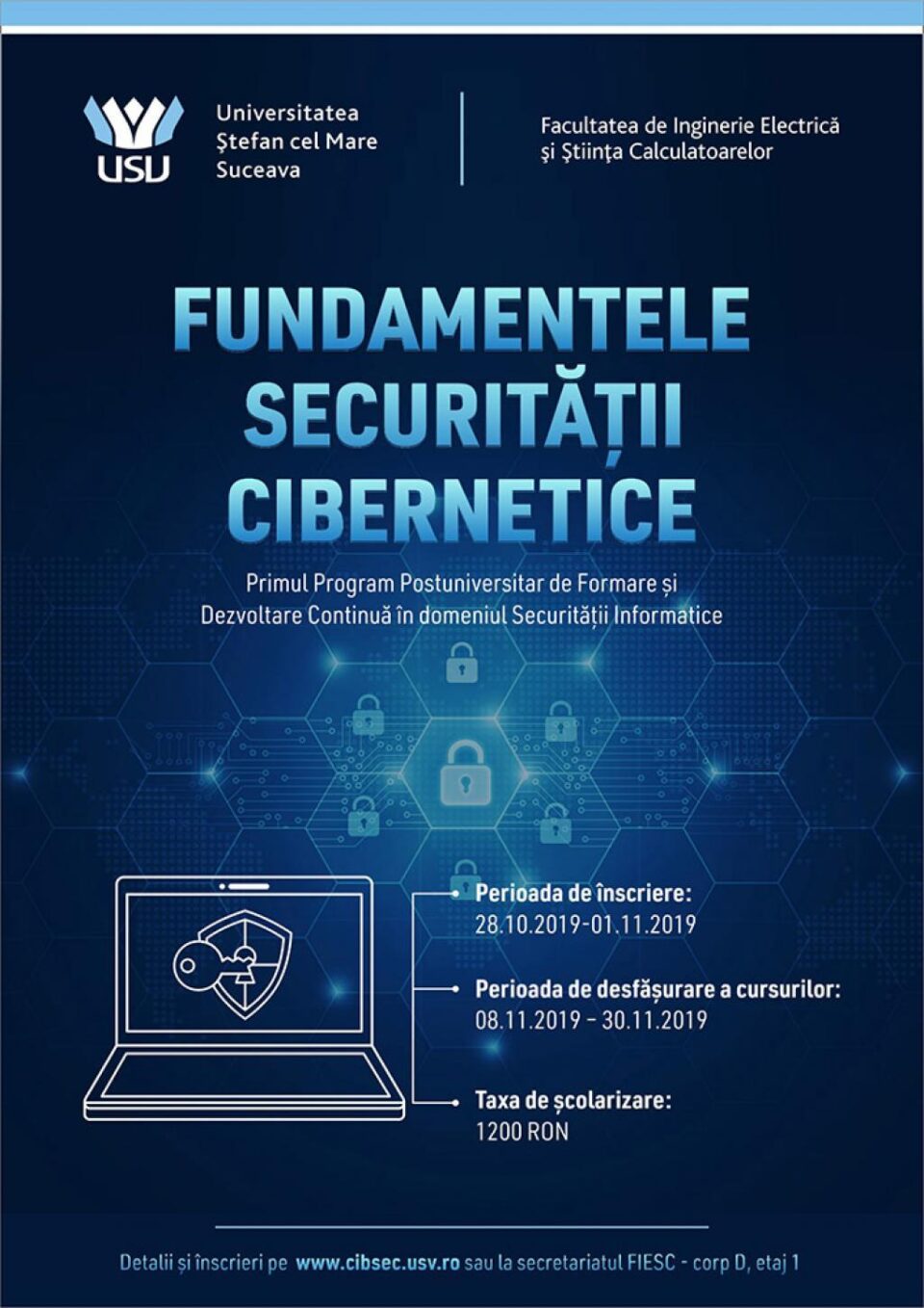 Încep înscrierile la primul program postuniversitar de securitate cibernetică de la Universitatea „Ștefan cel Mare”