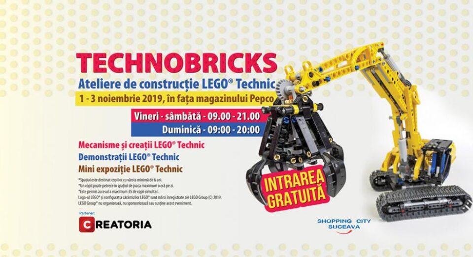 Ateliere de construcție LEGO® Technic, la Shopping City Suceava