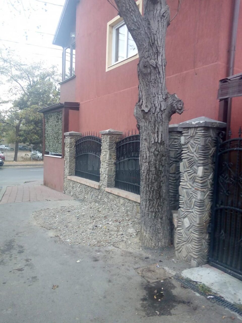 Nuc asfaltat pe strada Florilor din Burdujeni