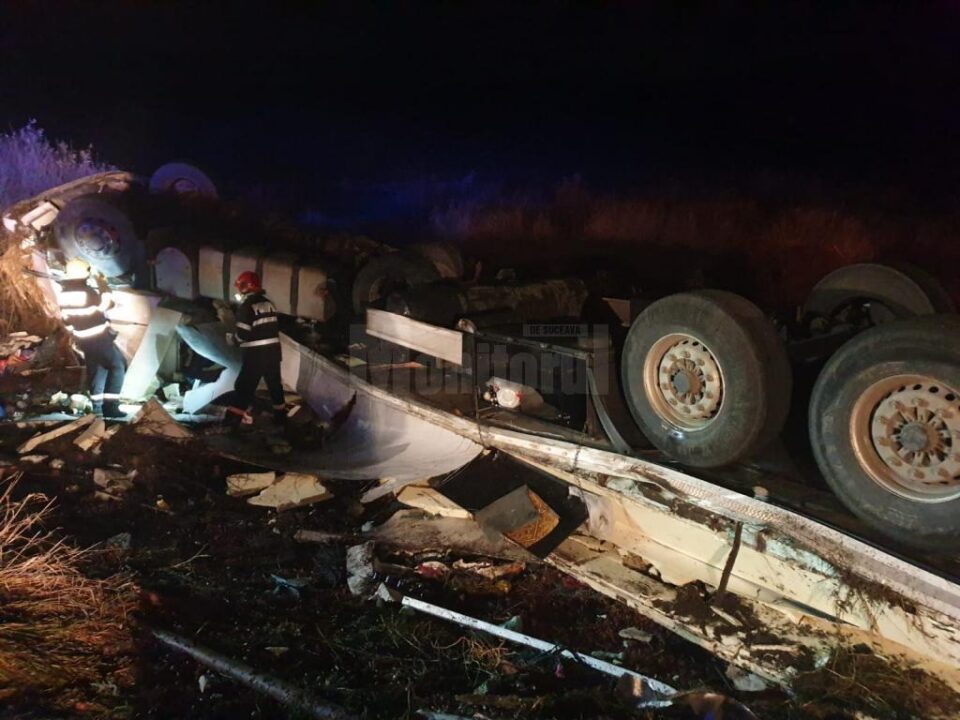 Șoferul a scăpat fără leziuni