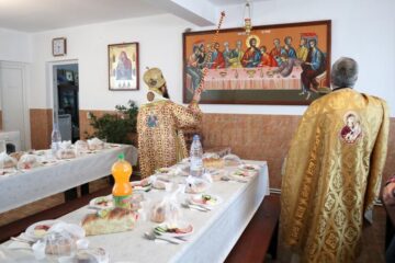 Sfințirea picturii și a lucrărilor efectuate la Biserica cu hramul „Sfinții Arhangheli Mihail și Gavriil” din Fălticeni