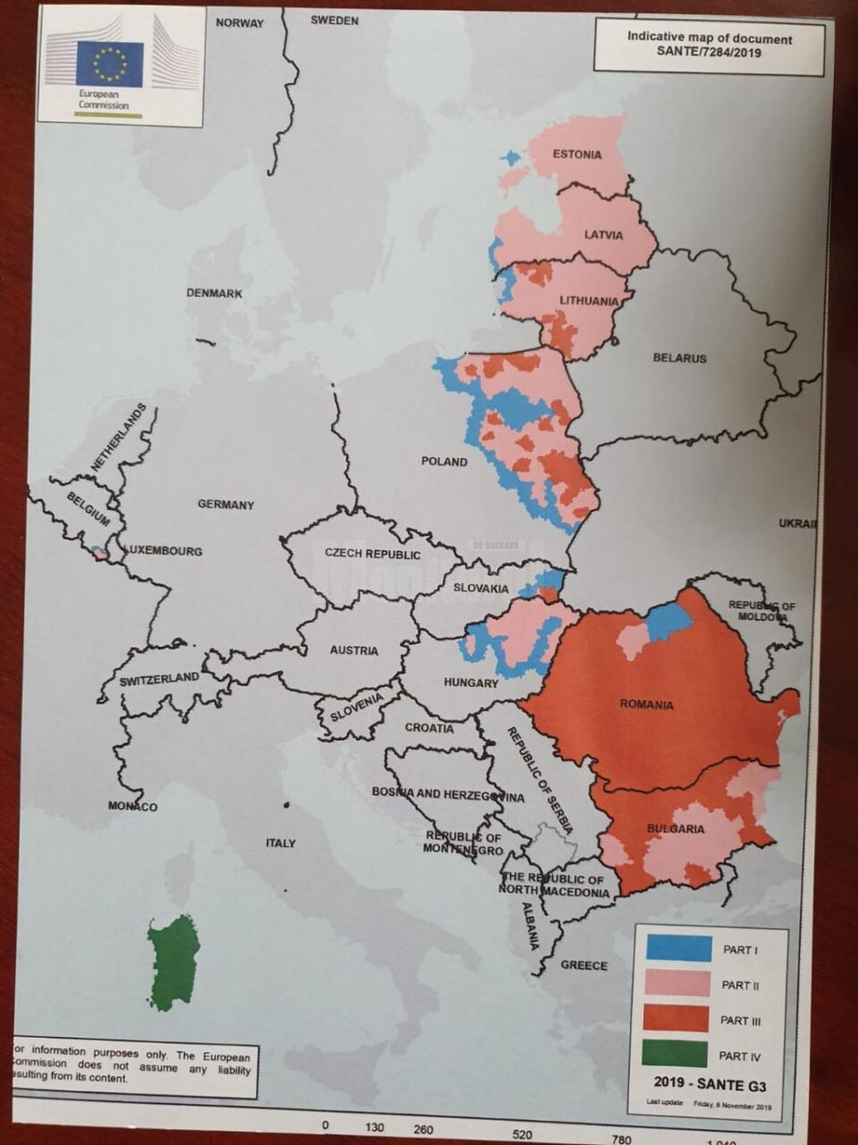 Harta Comisiei Europene pentru exportul cărnii de porc