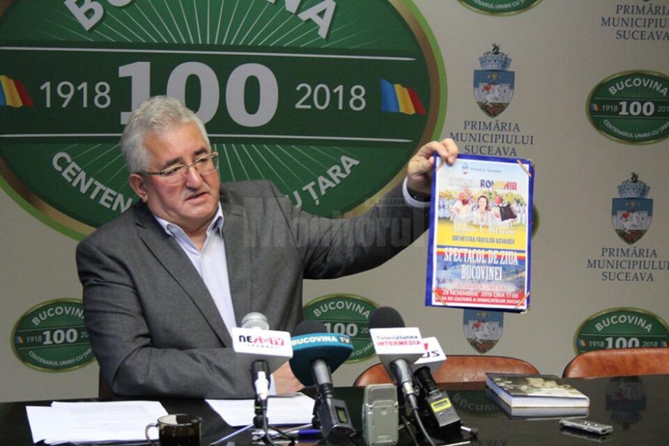 Ion Lungu: "Spectacolul  este oferit gratuit sucevenilor de Ziua Bucovinei"