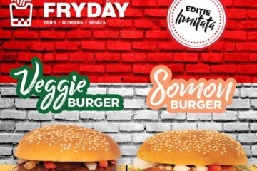 De mâine ai burger SOMON și burger VEGAN la FRYDAY