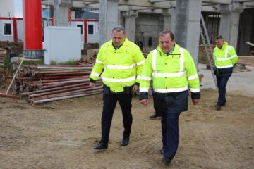 Gheorghe Flutur a verificat lucrările la noul terminal al Aeroportului Suceava