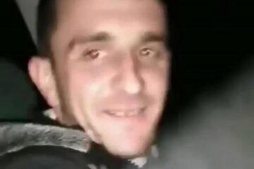 Filmare din mașină, cu puțin timp înainte de accident. Tânărul din imagine este arestat