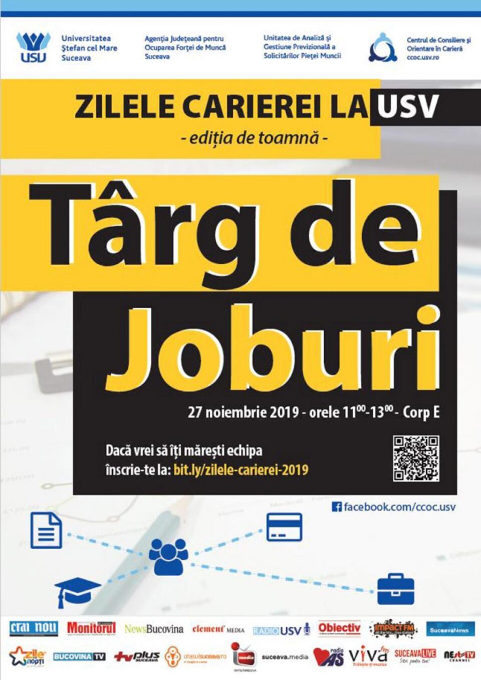 Târg de joburi, săptămâna viitoare, la Universitatea Suceava. Firmele se pot înscrie la eveniment Târg de joburi, săptămâna viitoare, la Universitatea Suceava. Firmele se pot înscrie la eveniment