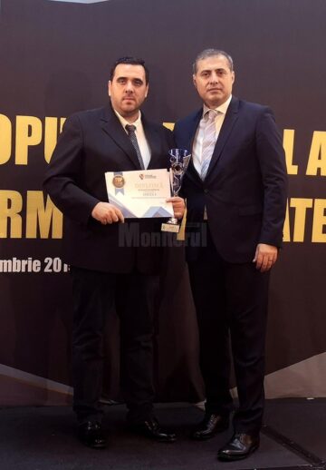 Rareș Hrestic și președintele Consiliului Național al Întreprinderilor Mici și Mijlocii, Florin Jianu