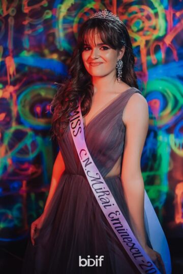 Clara Avram, Miss Boboc a Colegiul Național "Mihai Eminescu" 2019 Foto: Ștefan Gheorghiță