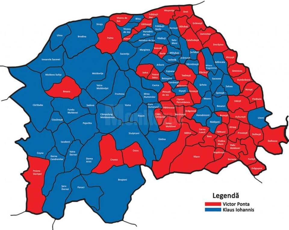 Rezultatele din turul al doilea al alegerilor prezidențiale din 2014