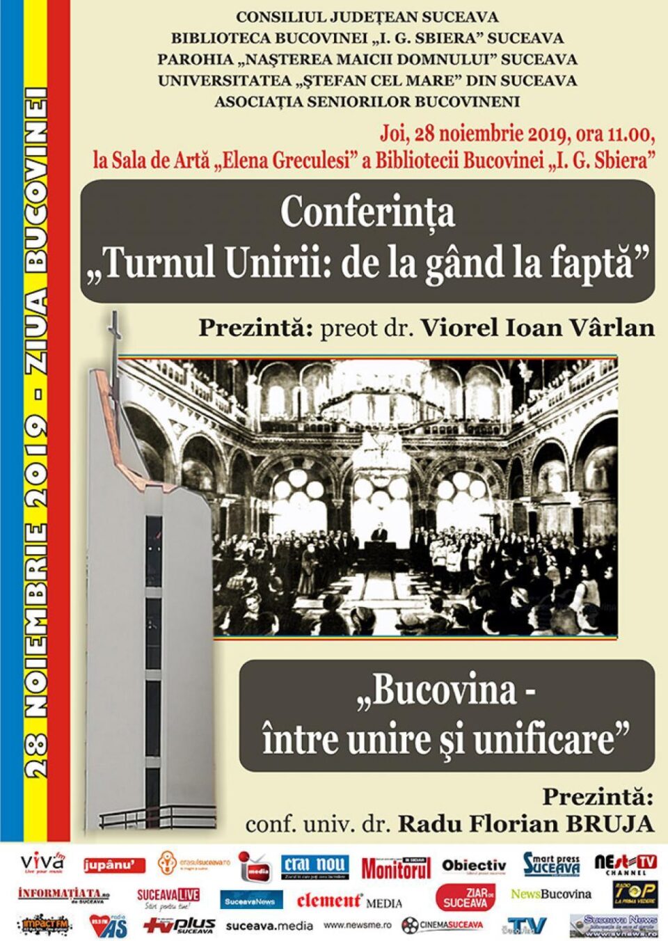 Conferințe și lansare de carte la Biblioteca Bucovinei și la Muzeul de Istorie, de Ziua Bucovinei Conferințe și lansare de carte la Biblioteca Bucovinei și la Muzeul de Istorie, de Ziua Bucovinei