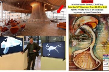 Expoziție dedicată artistului George Ostafi la Galeria de artă de la Parlamentul Galez din Cardiff, Țara Galilor