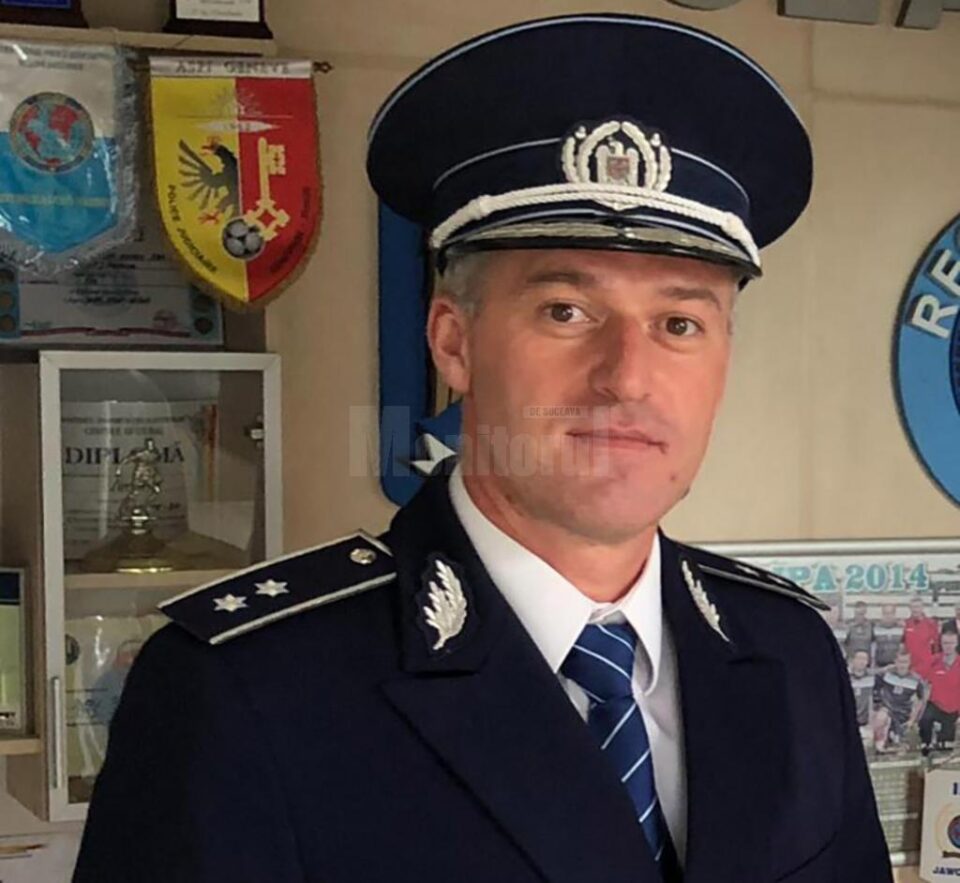 Comisarul Marius Ciotău, președintele Corpului Național al Polițiștilor, organizația Suceava