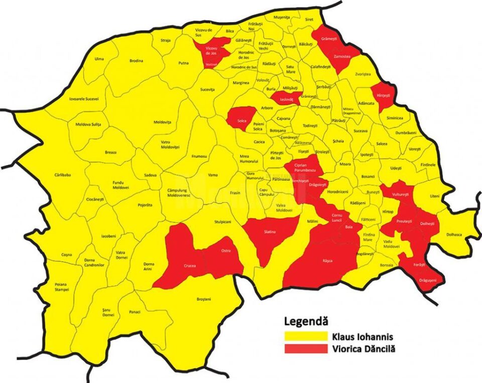 În turul al doilea al alegerilor prezidențiale din 2019 PNL și Klaus Iohannis au câștigat în 93 de localități În turul al doilea al alegerilor prezidențiale din 2019 PNL și Klaus Iohannis au câștigat în 93 de localități