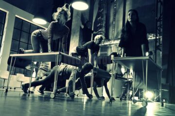 Imagini de la repetiția spectacolului HAH