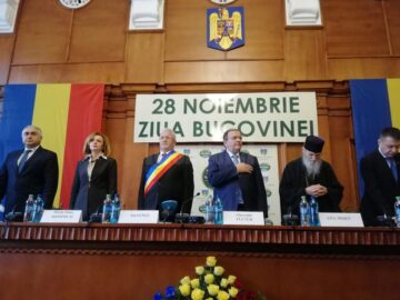 Ziua Bucovinei a fost marcată la Suceava printr-o ședința festivă a Consiliului Județean