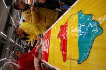 Stegarii Auchan au oferit clienților un spectacol special, de Ziua Națională a României 9