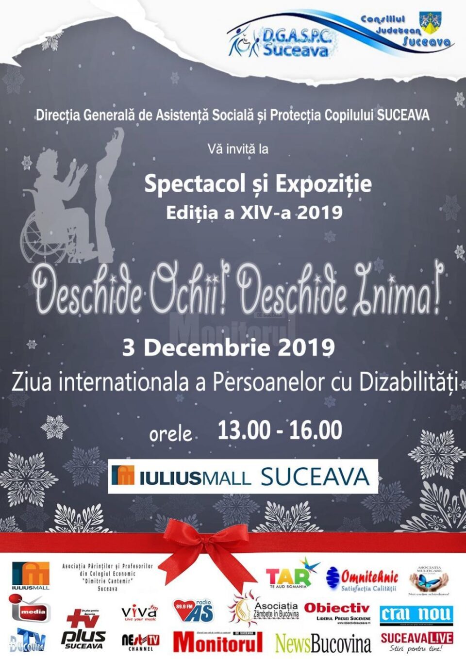 ,,Deschide Ochii…! Deschide Inima!”, marți, la Iulius Mall