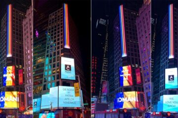 Tricolorul României a strălucit în unul dintre cele mai cunoscute locuri din metropola New York Tricolorul României a strălucit în unul dintre cele mai cunoscute locuri din metropola New York