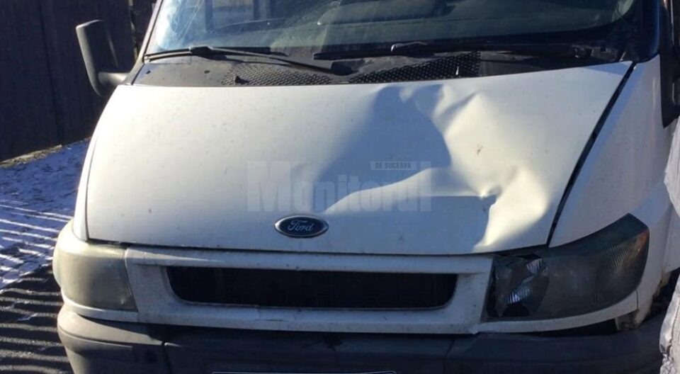 Mașina implicată în accident