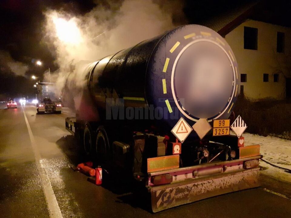 Autotrenul s-a aprins în mers, din cauza instalației de transmitere a mișcării