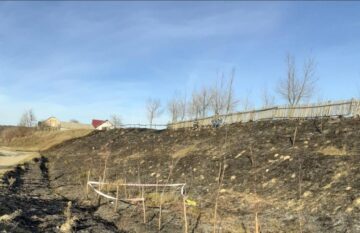 Un bătrân care a vrut să stingă un incendiu de vegetație a murit ars de viu