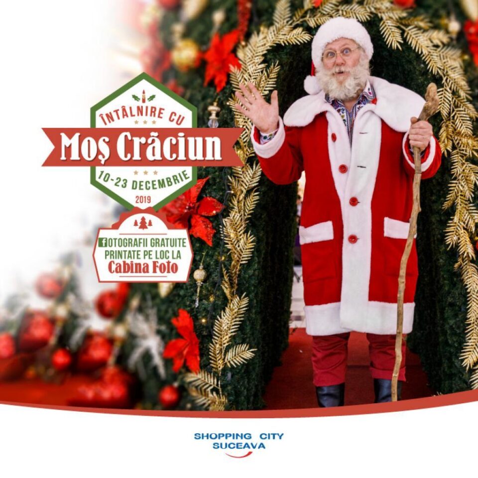 Întâlniri cu Moș Crăciun, la Shopping City Suceava