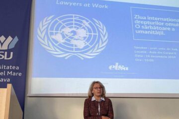 Aurora Cicucă, profesor universitar și doctor habilitat, a vorbit despre importanța Drepturilor Omului