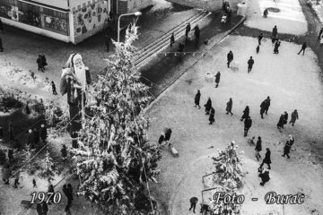 Între Moș Gerilă și Moș Crăciun. Fotografii rare cu orașul Suceava împodobit de sărbători