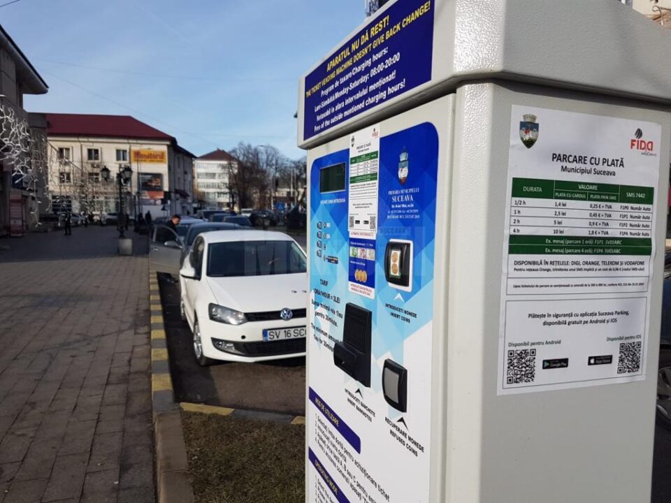 Parcări cu plată, introduse pe străzile Vasile Bumbac și Nicolae Bălcescu