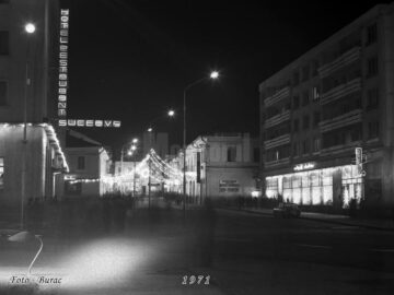 Între Moș Gerilă și Moș Crăciun. Fotografii rare cu orașul Suceava împodobit de sărbători