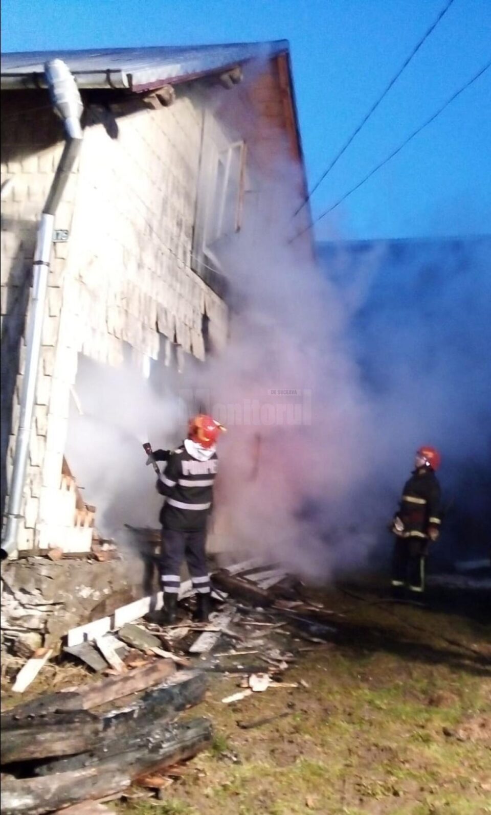 Incendiu la locuinta din Pojorata