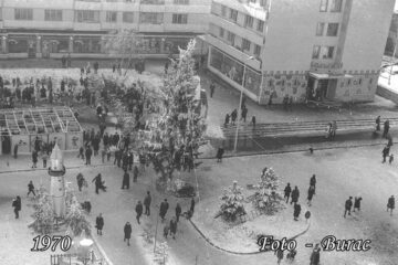 Între Moș Gerilă și Moș Crăciun. Fotografii rare cu orașul Suceava împodobit de sărbători