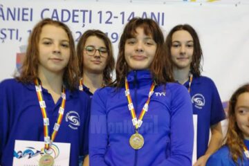Înotătoarele antrenate de Cezar Moscaliuc s-au remarcat la Cupa României