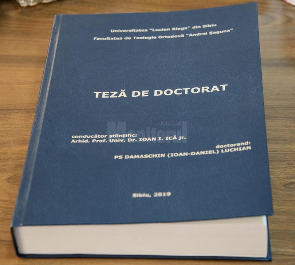 PS Părinte Damaschin Dorneanul și-a susținut, la Sibiu, teza de doctorat