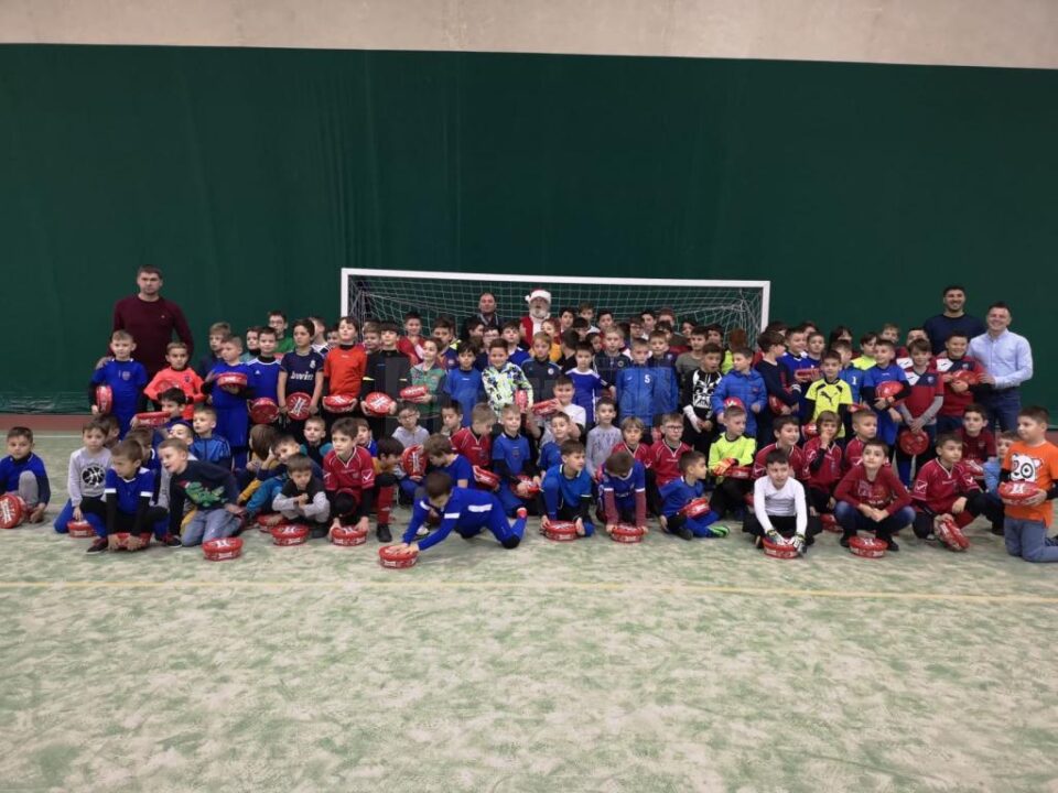 La final, copiii s-au fotografiat împreună cu Moș Crăciun