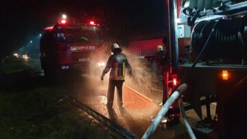 Un alt incendiu s-a înregistrat în apropiere, la Mănăstirea Humorulu