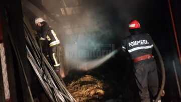 Un alt incendiu s-a înregistrat în apropiere, la Mănăstirea Humorulu