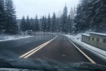 Pe drumurile nationale se circula normal, in conditii de iarna
