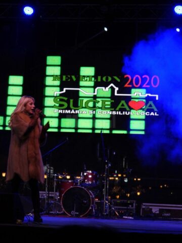 Natalia Gordienko în concertul de Revelion de la Suceava