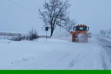 Drumul județean Siret – Mușenița -Frătăuții Noi este închis din cauza ninsorilor și a viscolului