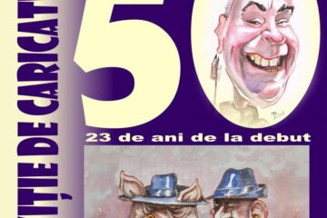 Afisul Expoziției 50 a artistului Ovidiu Ambrozie Bortă - BOA