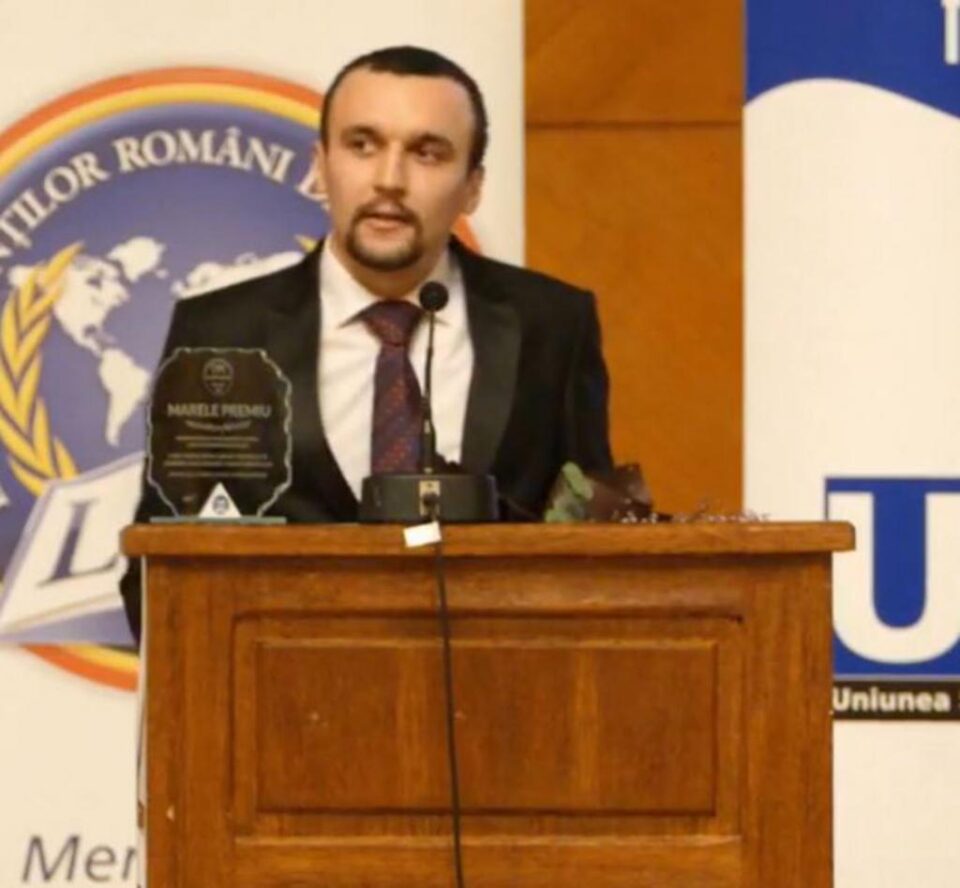 Daniel Prelipcean a câștigat marele premiu al Galei pentru Excelență Academică în Străinătate