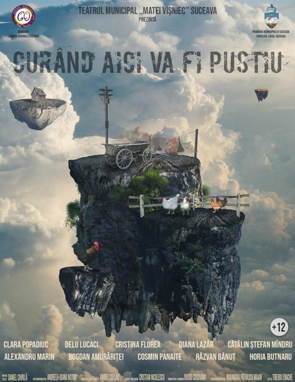 Afișul spectacolului "Curând, aici va fi pustiu"