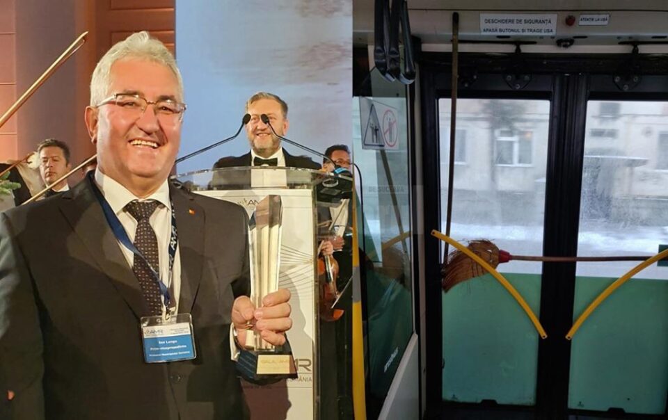 Primarul Ion Lungu și Trofeul de excelență în transport public local