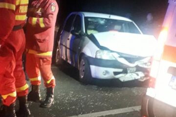 Dacia Logan implicată în accident