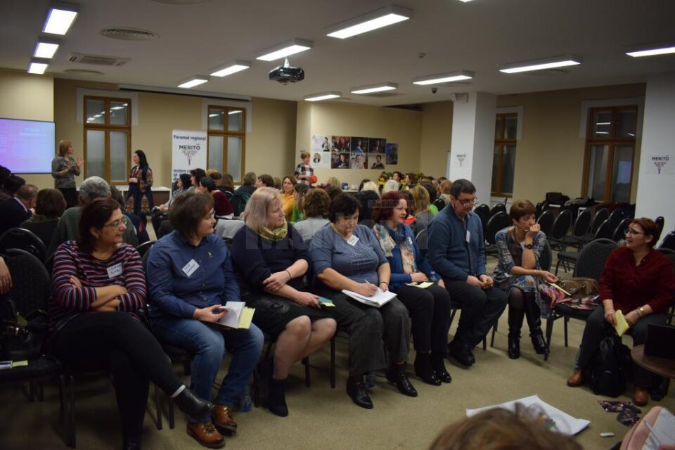 Desfășurarea activităților pe ateliere, în cadrul Forumului Merito